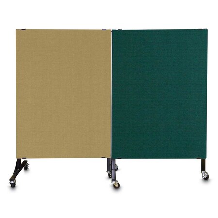 United Visual Products Enclosed Corkboard, 1 Door, 72"x48", 4" Fra UV3426-BRONZE-SURF